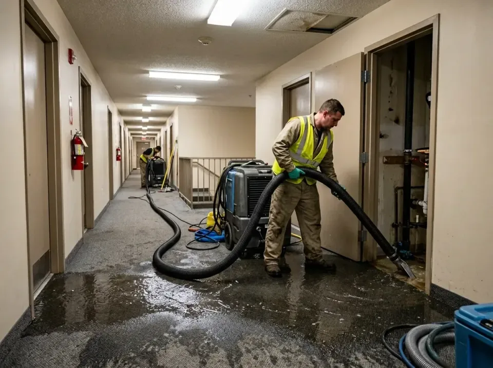 multi-unit-apartment-hallway-f-005 — frequently asked questions, Emergency Burst Pipe Water Extraction & Removal in Henriett…